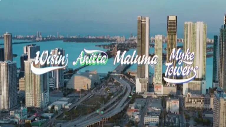 Los Legendarios, Wisin, Myke Towers, Maluma y Anitta en Mi Niña Remix