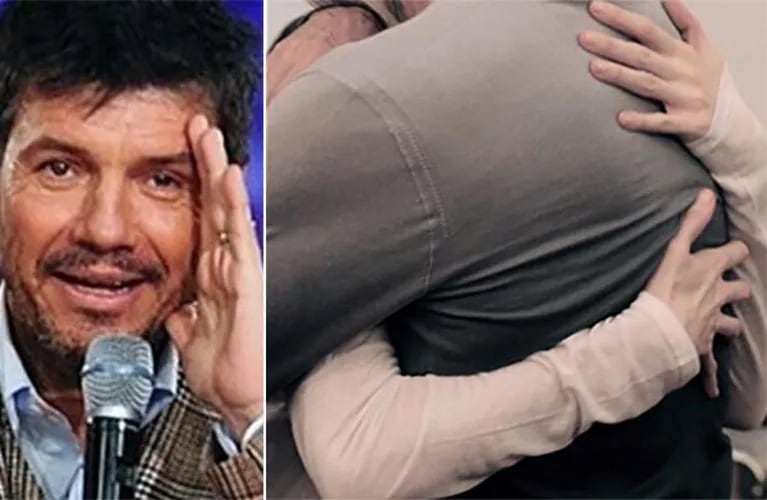 El misterioso abrazo de Marcelo Tinelli ¿y Guillermina Valdés? (Fotos: Web e Instagram)