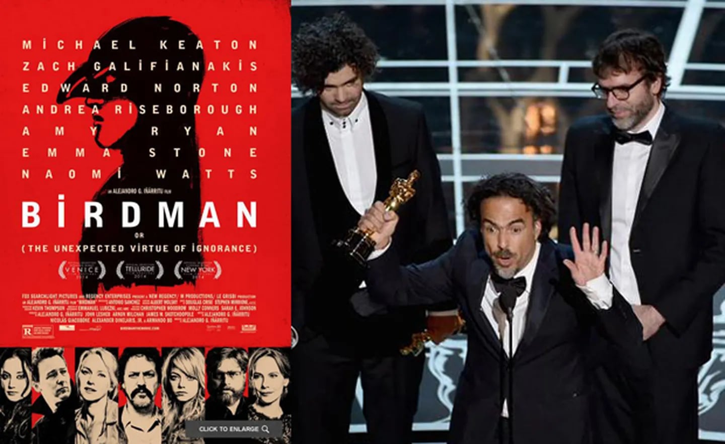 Birdman, la mejor película de los Oscar 2015. (Foto: web)