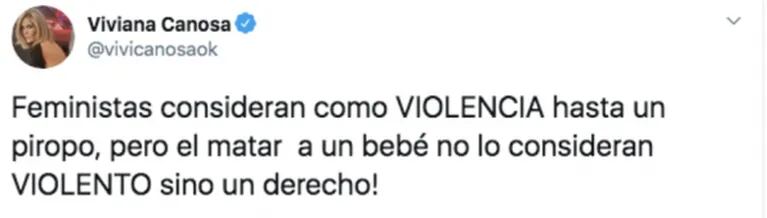 Viviana Canosa, contra las feministas a favor del aborto: "Consideran violento un piropo, pero no matar a un bebé"