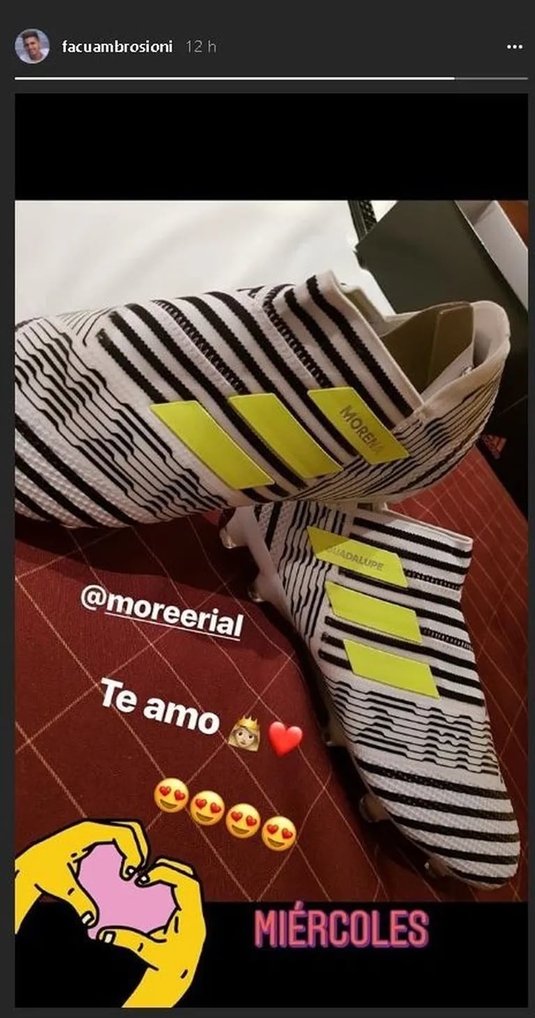 Morena Rial y un jugado gesto de amor de su novio futbolista, Facundo Ambrosioni