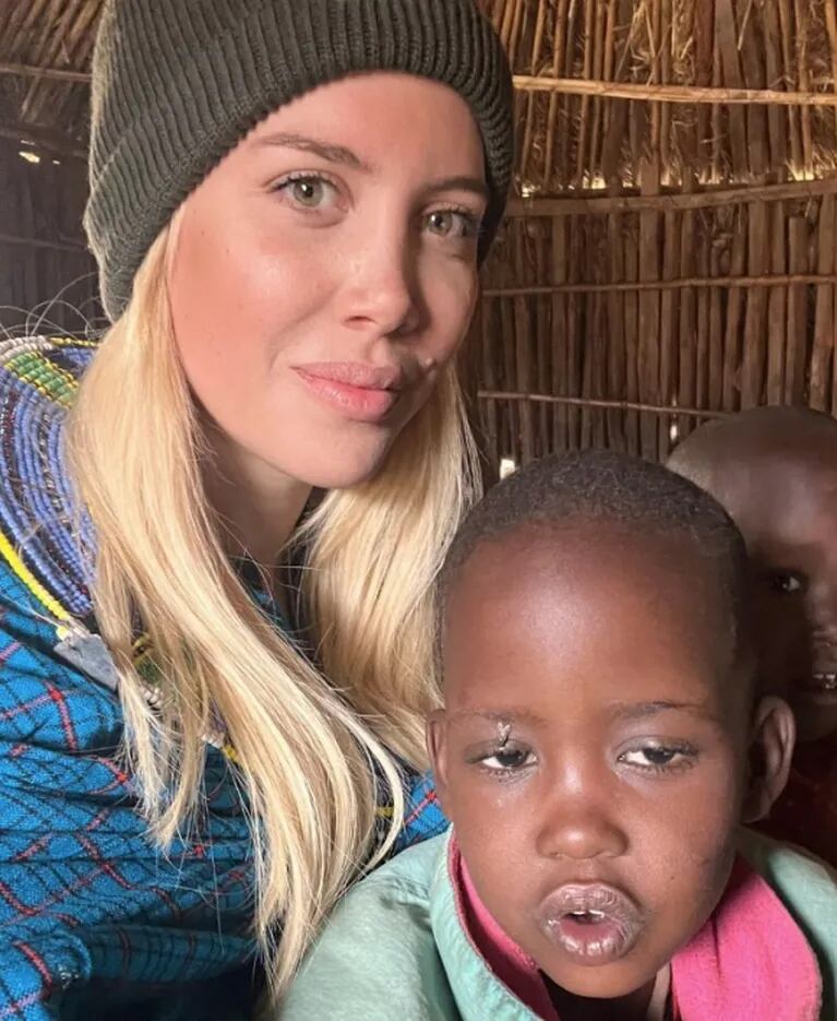Wanda Nara visitó con Mauro Icardi una aldea en Tanzania y compartió las fotos: "Cuánto nos enseñan"