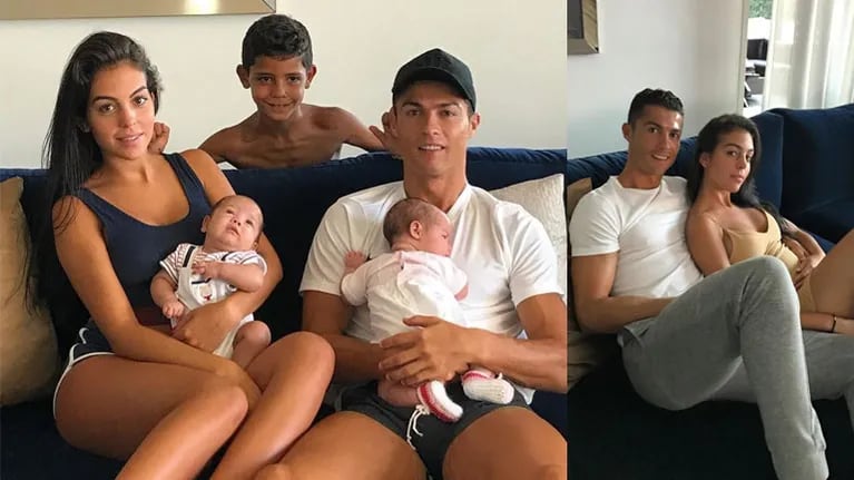 La primera foto familiar completa de Cristiano Ronaldo. Foto: Instagram