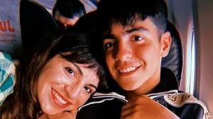Gianinna Maradona se emocionó ante el importante paso profesional que dio su hijo Benjamín Agüero.