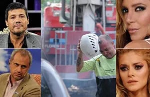 Los famosos reaccionaron en Twitter tras la tragedia de Barracas. (Fotos: TN.com.ar y Web)