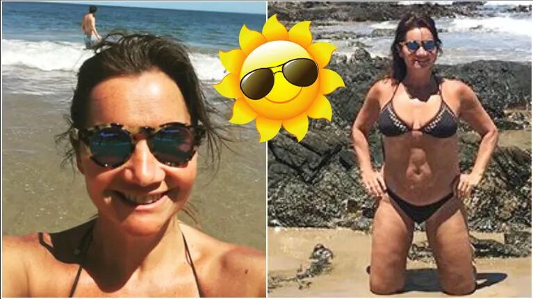 La foto en bikini de Nancy Pazos en sus vacaciones en Punta del Este (Fotos: Instagram)