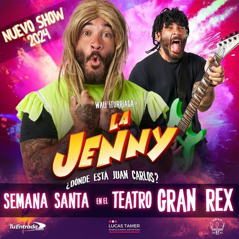 Semana Santa con Wali Iturriaga y su personaje La Jenny en el Teatro Gran Rex