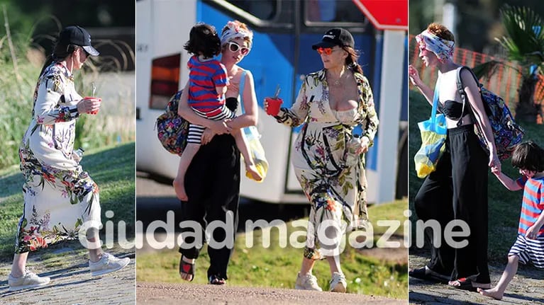   Los looks veraniegos de Moria Casán y Sofía Gala en sus vacaciones en Uruguay (Fotos: GM Press)