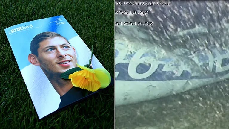 La foto de los restos sumergidos del avión de Emiliano Sala: hay un cuerpo atrapado en los escombros