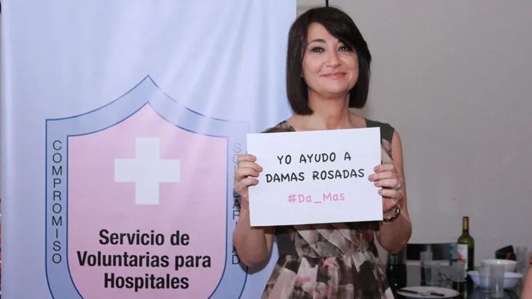 María Laura Santillán es madrina del Servicio de Voluntarias para Hospitales Damas Rosadas. (Foto: Prensa)