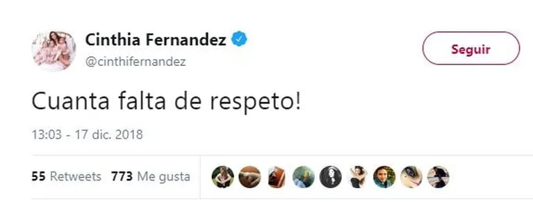 El tweet de Cinthia Fernández apenas terminó Involucrados: incómoda situación en vivo con Mariano Iúdica