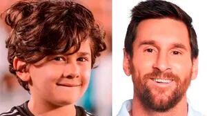 Lionel Messi jugó al fútbol con su hijo Ciro y casi no lo dejó tocar la pelota.