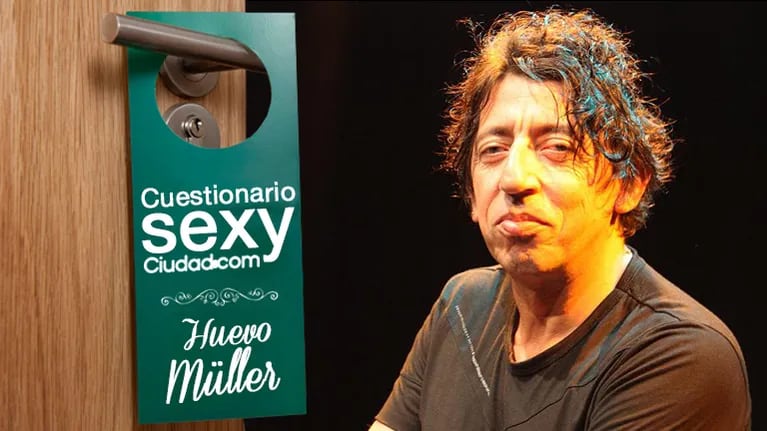 ¡Cuestionario Sexy de Ciudad.com! Alejandro 'Huevo' Müller: "En el sexo, de vez en cuando está bueno entretenerse con un chiche"