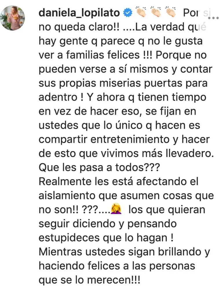 Firme defensa de la hermana de Luisana Lopilato a Michael Bublé tras su cuestionado video: "¡No les gusta ver familias felices!"