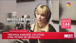 La locutora Verónica Albanese también acusó a Ari Paluch de acoso