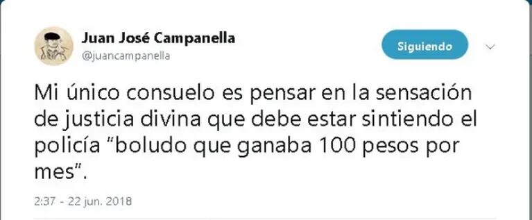 Juan José Campanella, irónico con Jorge Sampaoli en Twitter