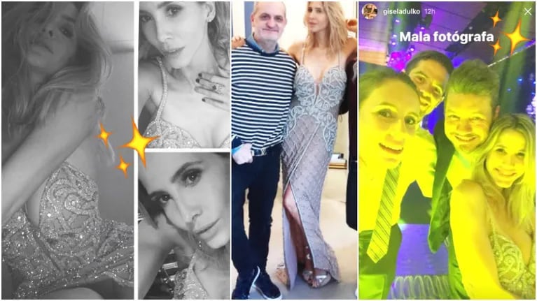El look súper sexy de Guillermina Valdes en el casamiento de Lionel Messi y Antonela Roccuzzo (Fotos: Instagram e Instagram Stories)