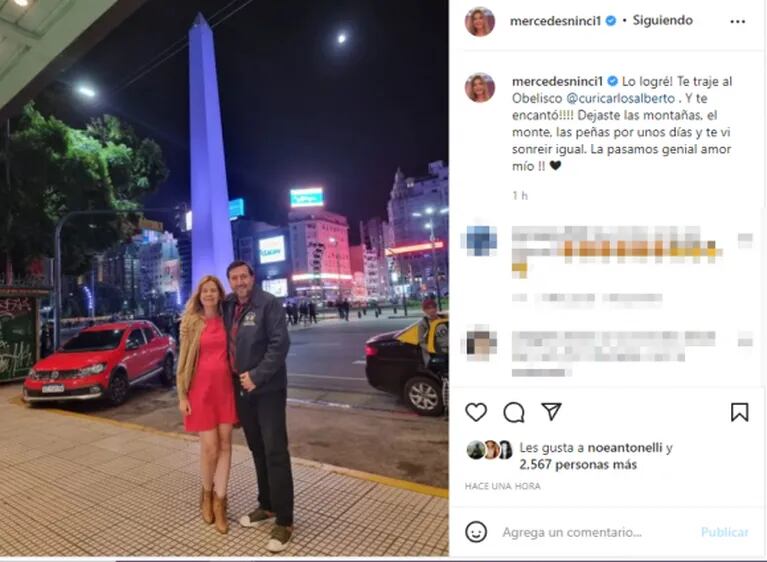 La romántica salida de Mercedes Ninci con su nuevo novio por las calles porteñas: "¡La pasamos genial, amor mío!"