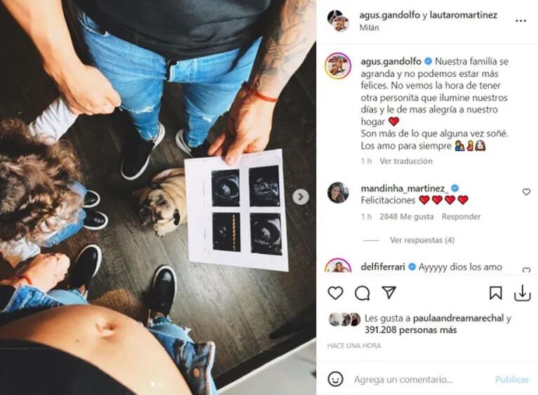 Embarazo en la Selección: Lautaro Martínez y Agustina Gandolfo serán padres por segunda vez