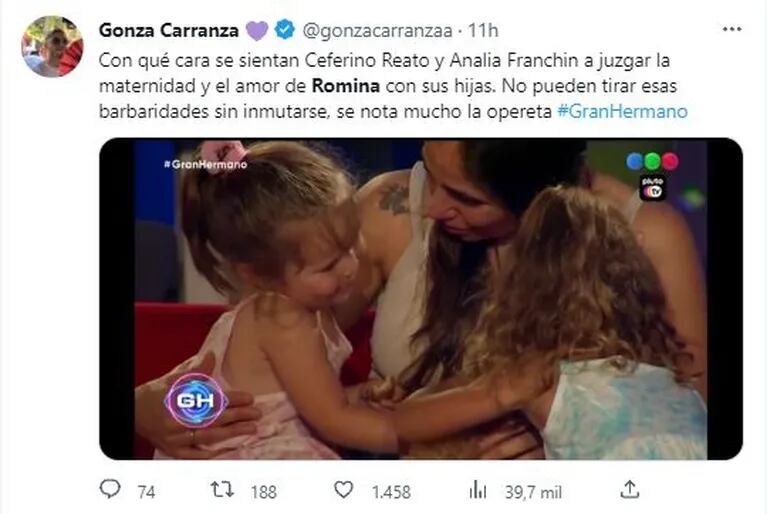 Picantes e ingeniosos: lluvia de memes por el ingreso de las hijas de Romina en Gran Hermano 2022 