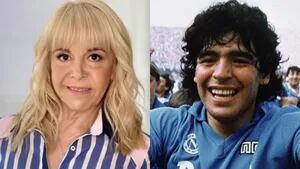 Profundo posteo de Claudia Villafañe recordando a Diego Maradona luego de que Nápoli saliera campeón en Italia (Fotos: Web)