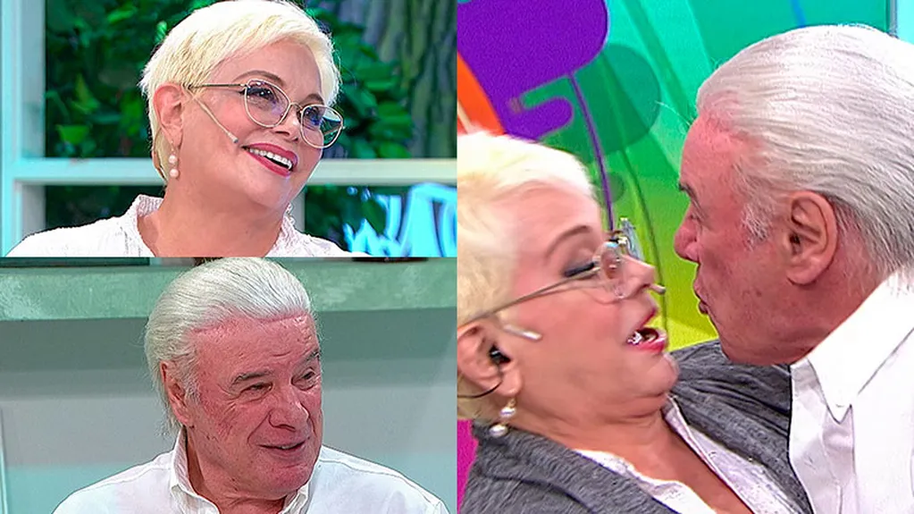 Carmen Barbieri y Alberto Martín protagonizaron un momento especial en televisión: el beso en pleno vivo