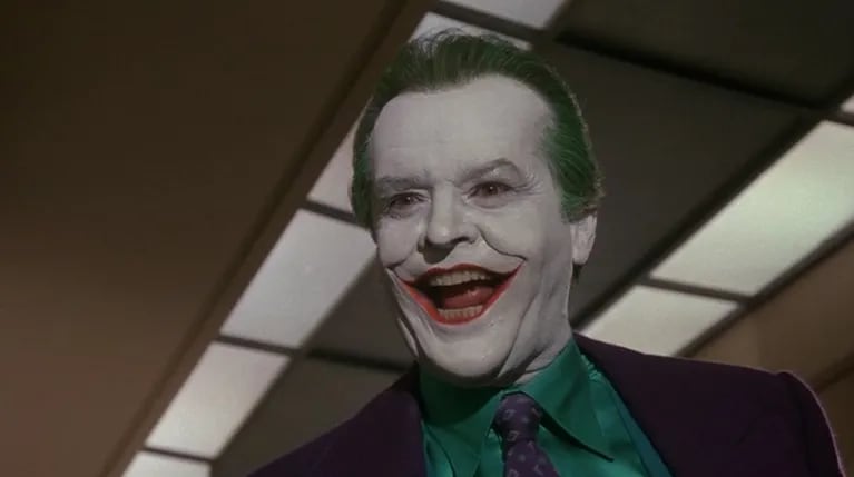 El guasón de Jack Nicholson quedó como el mejor villano de películas de comics