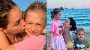 Zaira Nara posteó las fotos más lindas con sus hijos en Ibiza.