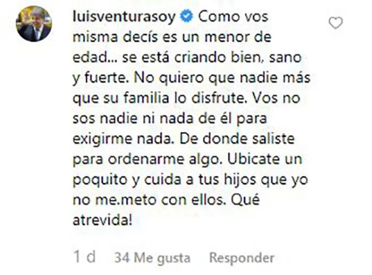 Luis Ventura explicó por qué no publica fotos de su hijo Antonio: "No quiero que nadie más que su familia lo disfrute"