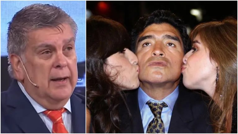Luis Ventura contó una explosiva confesión que le hizo Maradona sobre su conflicto con Dalma y Gianinna (Fotos: Web)
