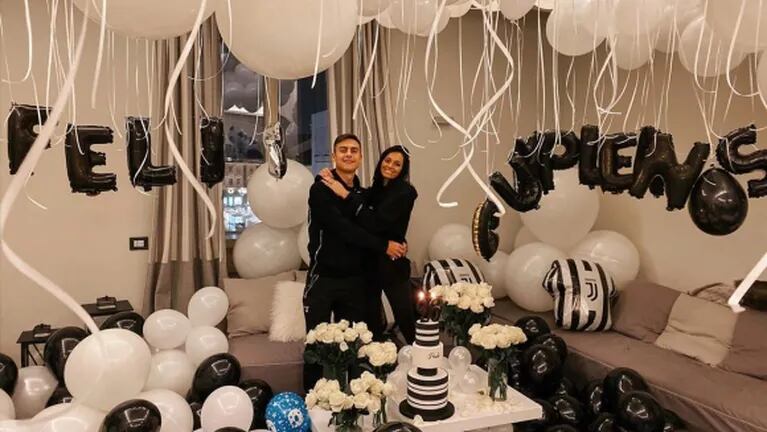 Oriana Sabatini le organizó un mega cumpleaños sorpresa a Paulo Dybala: "¿Te gusta? Te amo"