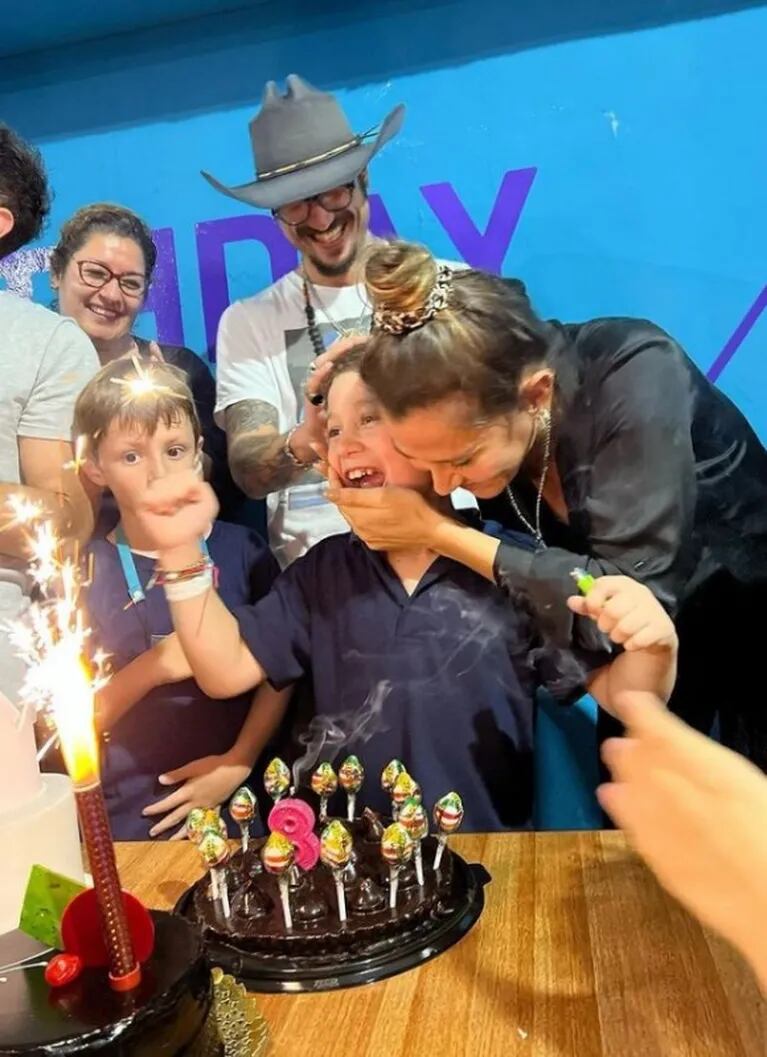 Jimena Barón y Daniel Osvaldo, juntos en el cumpleaños de Momo: "No existe nada que no haría por vos"