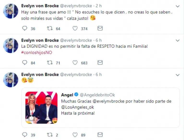 Ángel de Brito anunció que Evelyn von Brocke no continuará en LAM... ¡y mirá la reacción de ella en Twitter!