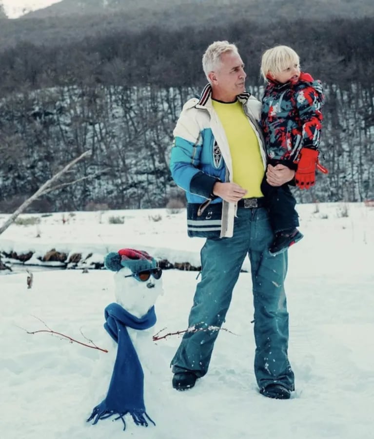 Marley mostró cómo le fue a su hijo en el debut en la nieve: "Primera esquiada de Mirko"