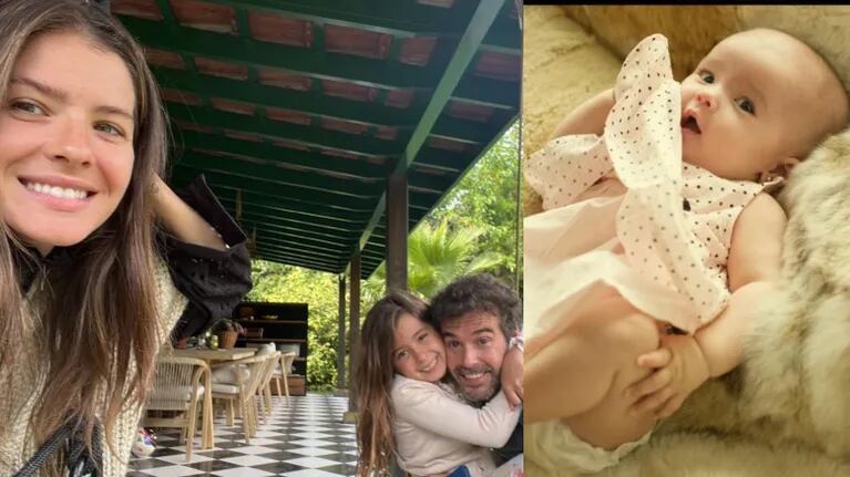 El dulce saludo de China Suárez a su hija en el día de su cumpleaños y la emotiva reacción de Cabré (Fotos: Instagram)