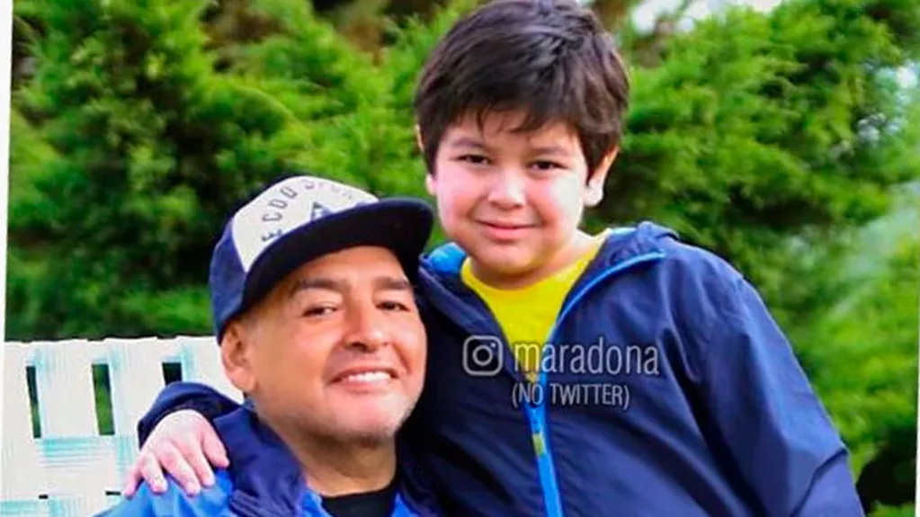 Con esta ternura Diego Maradona se refería a Dieguito Fernando, su hijo menor