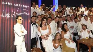 La súper fiesta de gala de Marc Anthony por sus 50 años: las fotos de su exclusiva white party