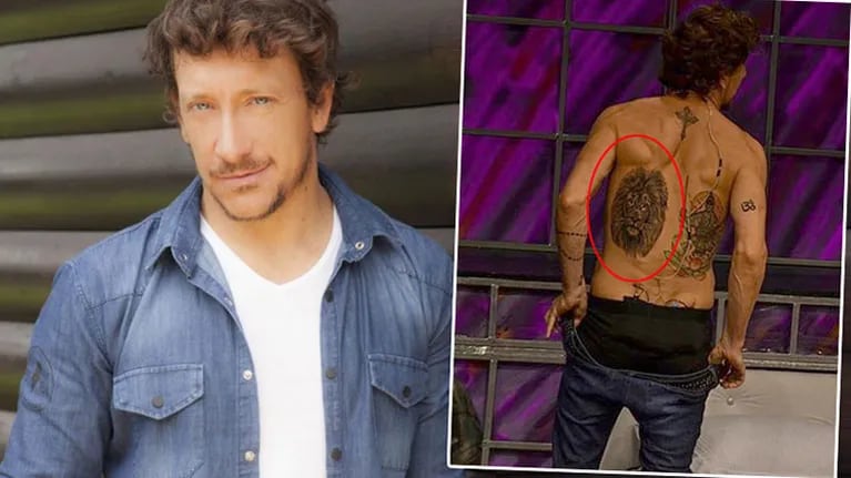 El nuevo y enorme tatuaje de Nico Vázquez en la espalda: “El león y el samurai van de la mano