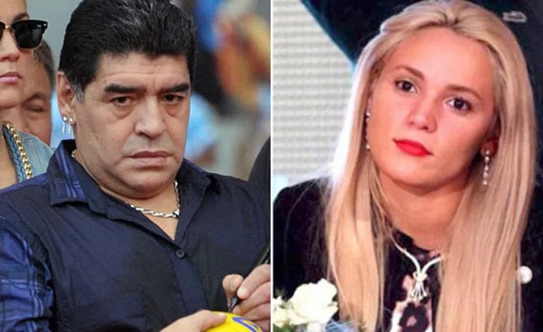 Diego Maradona vs. Rocío Oliva. (Foto: Web)