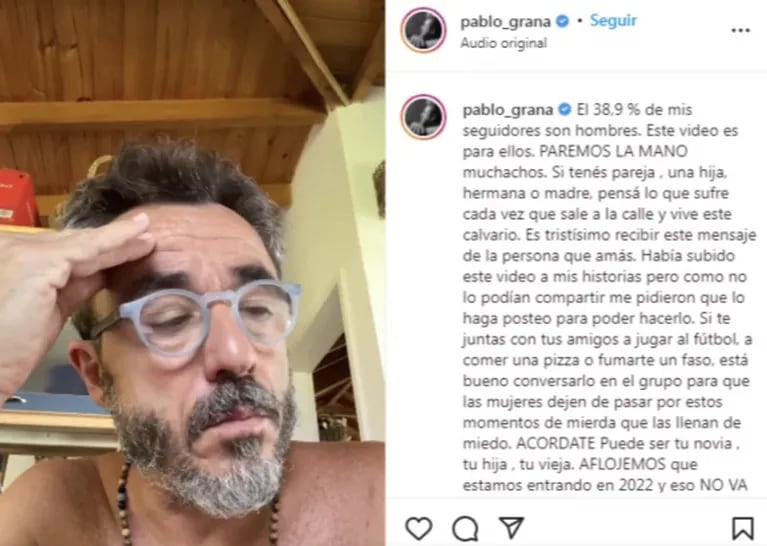 La angustia de la novia de Pablo Granados por haber sufrido acoso callejero: "Me gritan desde un camión"