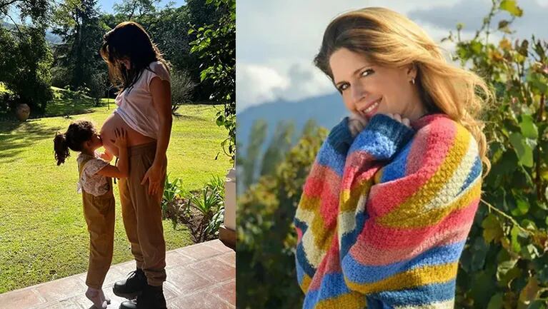 Isabel Macedo compartió una tierna foto de su hija besando su pancita de embarazada.