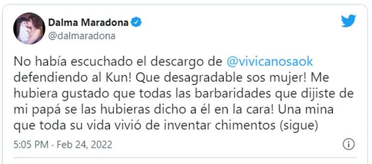 Tremendo cruce de Dalma Maradona con Viviana Canosa: "¡Qué desagradable sos, mujer!"