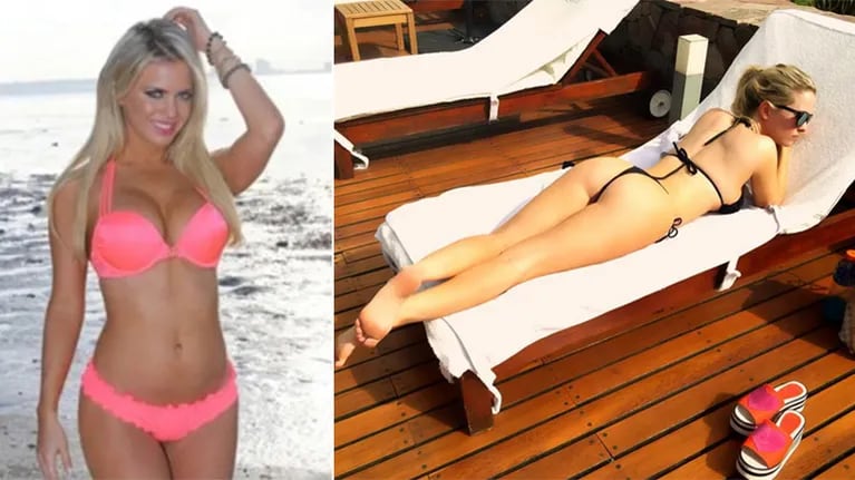 Ale Maglietti, despampanante en bikini. Fotos: Web e Instagram.