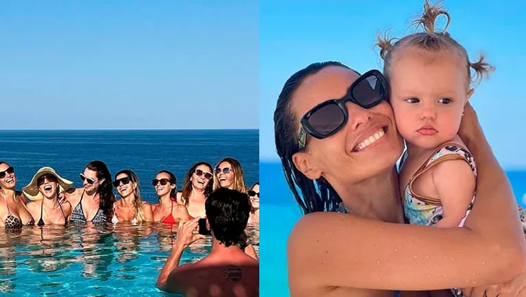 Pampita compartió las fotos de sus increíbles vacaciones en Ibiza con su familia y amigos.