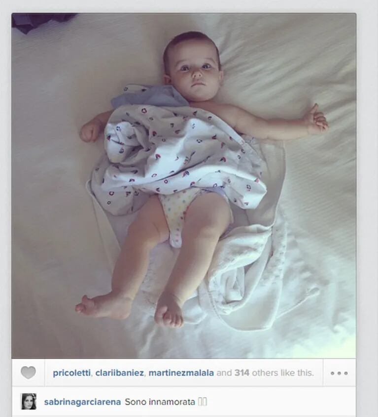 Germán Paoloski, de vacaciones con su bebé: "Primer día de playa de Leoncito" (Foto: Instagram)