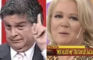 Luis Ventura, en crisis con su mujer, Estelita. (Fotos: Capturas TV)
