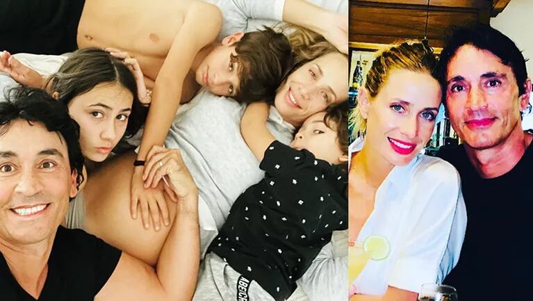 La primera foto familiar de Ivana Saccani y Sebastián Estevanez tras confirmar su cuarto embarazo.