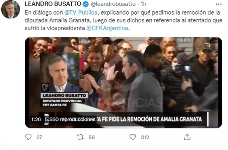 Pedirán la expulsión de Amalia Granata de Diputados por sus declaraciones tras el ataque a Cristina Kirchner