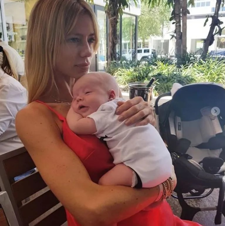 El encuentro de Nicole Neumann con Flavio Mendoza en Miami: "Muy emocionada de conocer al bebé"