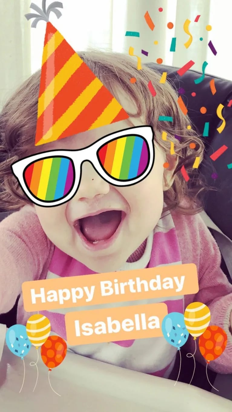 Espiá el festejo del primer cumpleaños de Isabella, la hija menor de Wanda Nara y Mauro Icardi